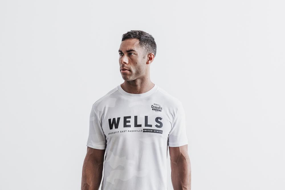 NOBULL Men's Crossfit Games® 2021 (Wells) Jersey - White Camo - Ireland (9265WJEGH)